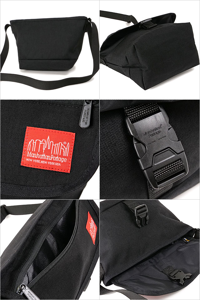 【送料無料】マンハッタンポーテージ Manhattan Portage ナイロンメッセンジャーバッグ フラップジッパーポケット