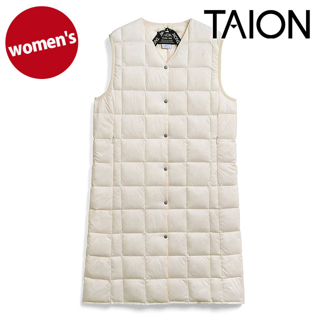 タイオン TAION Vネック ロングダウンベスト [TAION-W001-LONG FW26