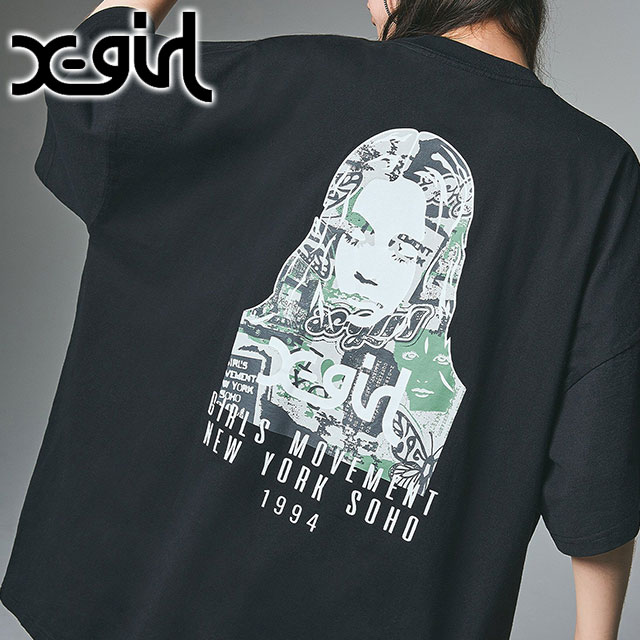 X-girl★エックスガール★チュッパチャプス★ペコちゃん★Tシャツワンピ X-girl「チュッパチャプス」のロゴ入りカラフルTシャツ