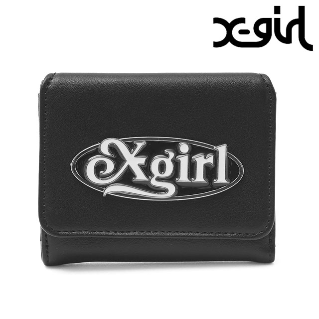 エックスガール X-girl レディース オーバルロゴクラスプ フェイク