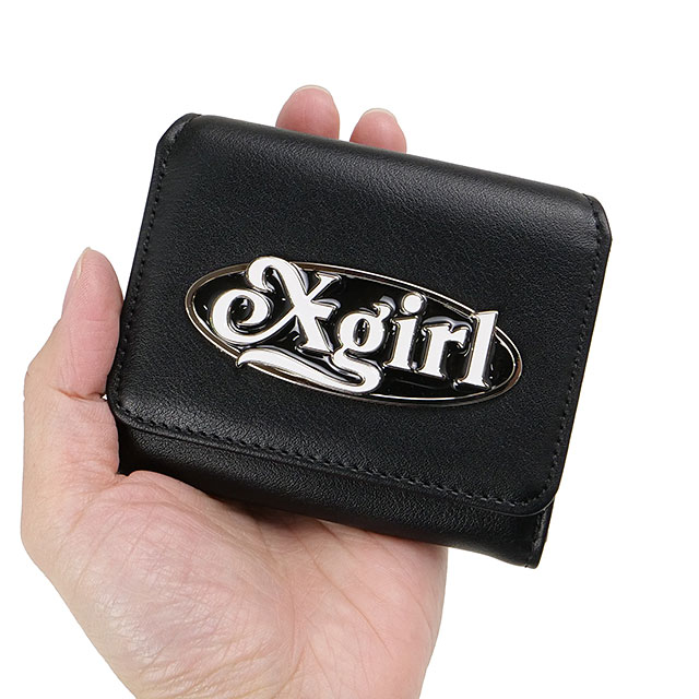 エックスガール X-girl レディース オーバルロゴクラスプ フェイク