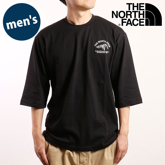 Ρե THE NORTH FACE ꡼֥ݥȥƥ [NT32537-K SS25] 3/4 Sleeve One Point Logo Tee  TNF ȥɥ ȥåץ ȾµT ֥å ڥ᡼ 谷Ź