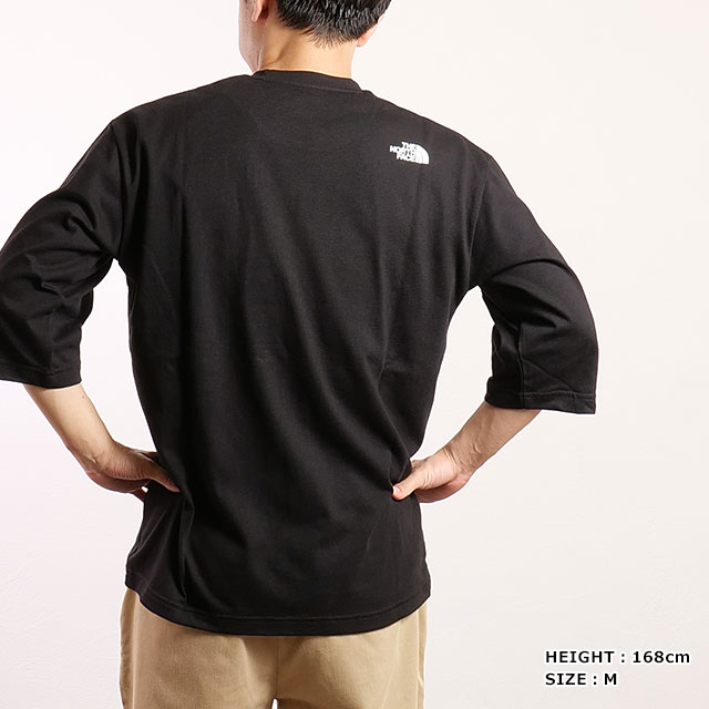 Ρե THE NORTH FACE ꡼֥ݥȥƥ [NT32537-K SS25] 3/4 Sleeve One Point Logo Tee  TNF ȥɥ ȥåץ ȾµT ֥å ڥ᡼ 谷Ź