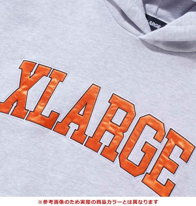 X-LARGE COLLEGE LOGO HOODED XL ASH メンズ 50％OFF／SALE】エクストララージ XLARGE メンズ カレッジロゴ