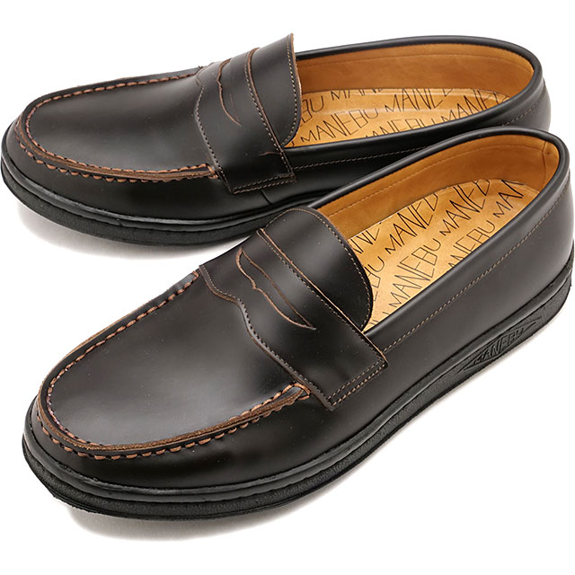 美品 MANEBU マネブ VOVO ボボ レザー ローファー 38 MANEBU マネブ レザーシューズ VOVO FACE SKIN ボボ コインローファー