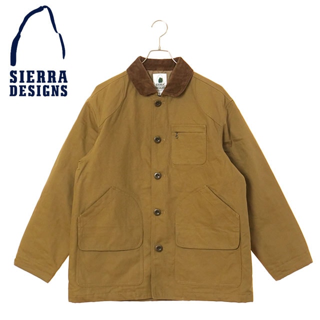 90s 手書き コットン×フレンチリネン カバーオール カメラマンジャケット シエラデザインズ SIERRA DESIGNS メンズ 90's コットンカバーオール