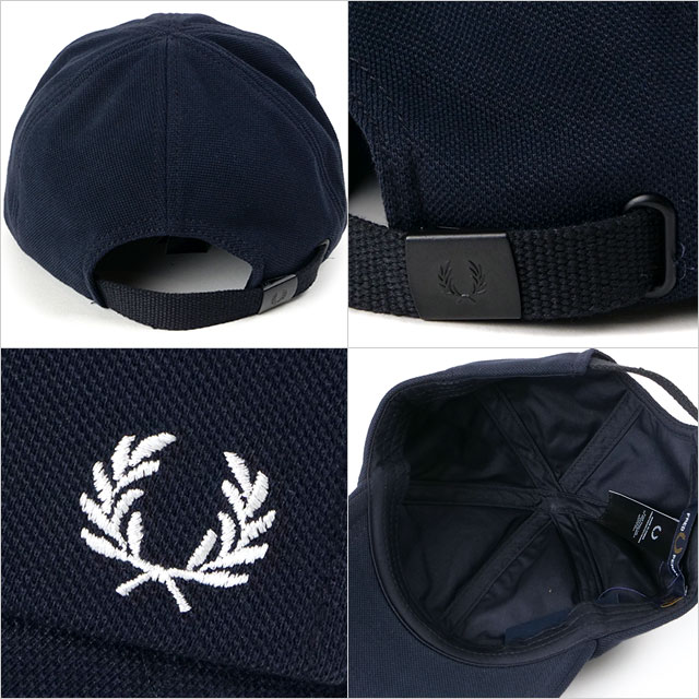եåɥڥ꡼ FRED PERRY ԥ 饷åå [HW6726-267] PIQUE CLASSIC CAP 󥺡ǥ ˹ λ Ĵǽ NAVY/S.WHITE
