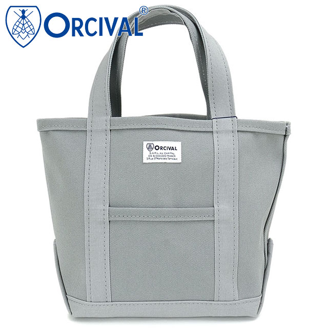 オーシバル ORCIVAL トートバッグ スモール [OR-H0285-KWC] TOTE BAG SMALL メンズ・レディース ユニセックス 鞄 日本製 キャンバストート 小サイズ 帆布 グレー GREYISH-GREEN 正規取扱店