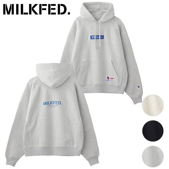 SALEۥ  ߥ륯ե MILKFED. ǥ ԥ åȥաǥ [103233012021 FW23] MILKFED.CHAMPION SWEAT HOODIE ȥåץ ץ륪С ѡ s