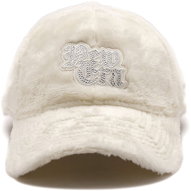 9TWENTY Micro Fur Rhinestone アイボリー　ニューエラ ニューエラ キャップ NEW ERA CAP 9TWENTY マイクロファー ライン