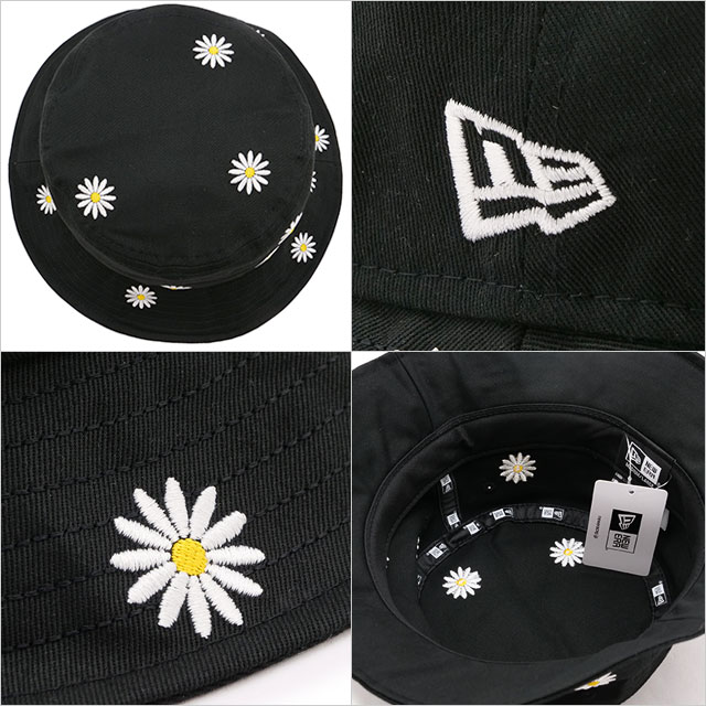 ̵ۥ˥塼 NEWERA Хåȥϥå [14109596 SS24] Bucket-01 FLOWER EMBROIDERY 󥺡ǥ ˹  Υɽ ֥å ڥ᡼