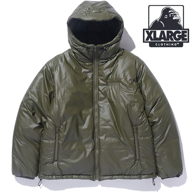 30%OFF/SALE】エクストララージ XLARGE キルティングロゴ フーデッド