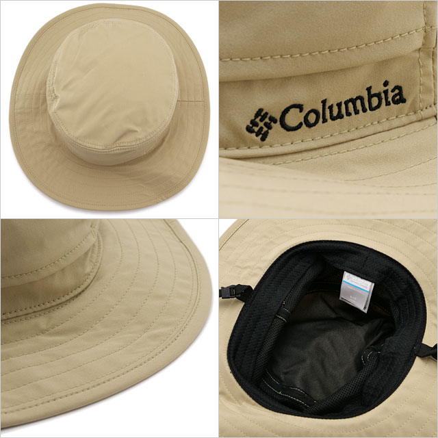 コロンビア Columbia ハット イエロードックマウンテンブーニー [PU5700-271 SS25] メンズ・レディース 帽子 サファリハット UVカット 撥水 ストレッチ素材 春夏 Ancient-Fossil カーキ 【メール便配送】 正規取扱店