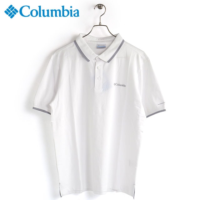 【20％OFF／SALE】コロンビア Columbia メンズ コーブドームビュートソリッドピケポロ [AE0412-100 SS23] COVE DOME BUTTE SOLID PIQUE POLO トップス ポロシャツ 半袖 吸湿速乾 UVケア White 白 ホワイト系【メール便配送】 正規取扱店【ts】