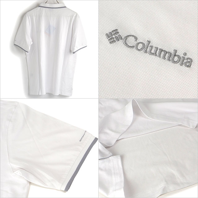 【20％OFF／SALE】コロンビア Columbia メンズ コーブドームビュートソリッドピケポロ [AE0412-100 SS23] COVE DOME BUTTE SOLID PIQUE POLO トップス ポロシャツ 半袖 吸湿速乾 UVケア White 白 ホワイト系【メール便配送】 正規取扱店【ts】