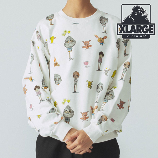 ALTONプリントスウェット SHIPS any別注】THE KNiTS:〈洗濯機可能〉ロゴ プリント スウェット