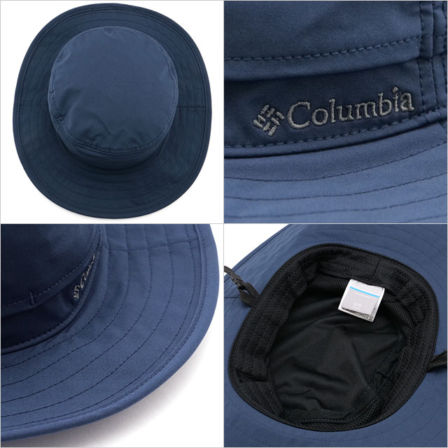 コロンビア Columbia ハット イエロードックマウンテンブーニー [PU5700-464 SS25] メンズ・レディース 帽子 サファリハット UVカット 撥水 ストレッチ素材 春夏 Collegiate-Navy ネイビー 【メール便配送】 正規取扱店