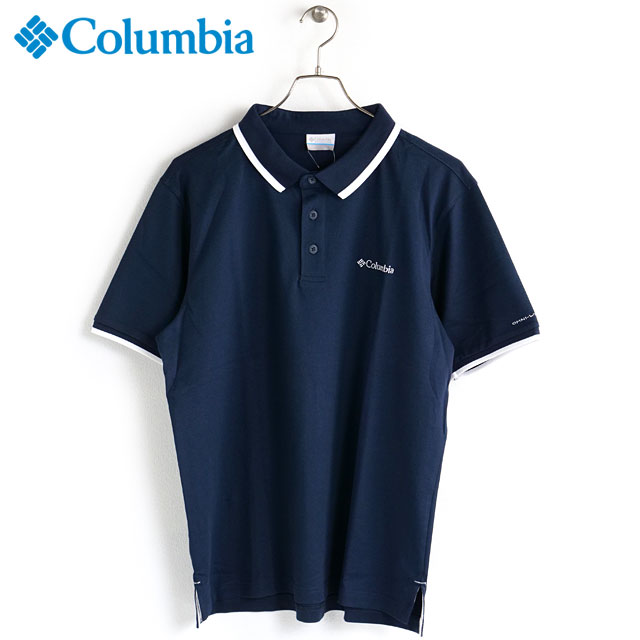 【20％OFF／SALE】コロンビア Columbia メンズ コーブドームビュートソリッドピケポロ [AE0412-464 SS23] COVE DOME BUTTE SOLID PIQUE POLO トップス ポロシャツ 半袖 吸湿速乾 UVケア Collegiate-Navy 紺 ネイビー系【メール便配送】 正規取扱店【ts】