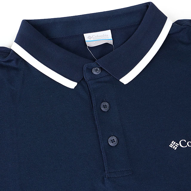 【20％OFF／SALE】コロンビア Columbia メンズ コーブドームビュートソリッドピケポロ [AE0412-464 SS23] COVE DOME BUTTE SOLID PIQUE POLO トップス ポロシャツ 半袖 吸湿速乾 UVケア Collegiate-Navy 紺 ネイビー系【メール便配送】 正規取扱店【ts】