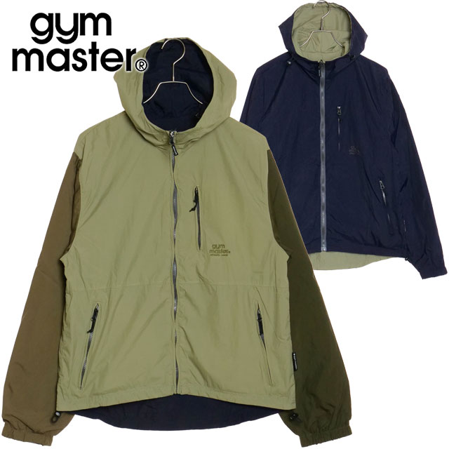 ジムマスター GYM MASTER リバーシブルナイロンフードJKT [G918635-85 FW24] メンズ アウター ウィンドブレーカー ジャケット ベージュCRZ/ネイビー ジムマスター GYM MASTER リバーシブルナイロンフードJKT [G918635-85