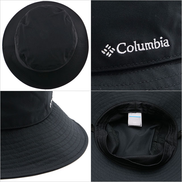 コロンビア Columbia ハット イエロードックマウンテンバケット [PU5775-010 SS25] メンズ・レディース 帽子 サファリハット UVカット 撥水 ストレッチ素材 春夏 Black ブラック 【メール便配送】 正規取扱店