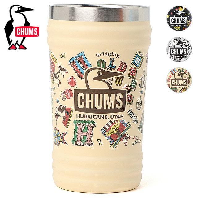 チャムス CHUMS ステンレスマグ キャンパーウェーブタンブラーパターン