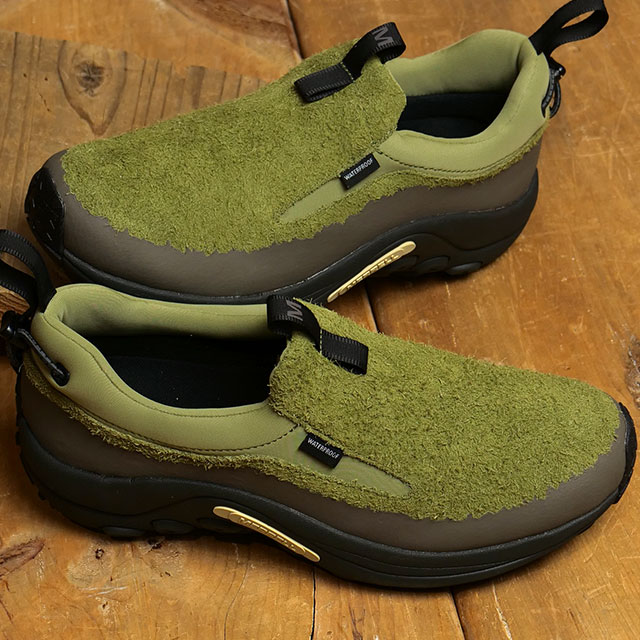 【40％OFF／SALE】メレル MERRELL メンズ スリッポン ジャングルモック エボ ウィンター ウォータープルーフ [J005413 FW23] M JUNGLE MOC EVO WINTER WATERPROOF 防寒靴 全天候型 防水シューズ スニーカー OLIVE 緑 グリーン系【s】