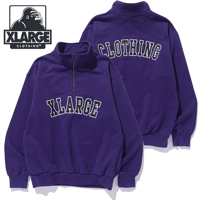 SALE】エクストララージ XLARGE アーチロゴ ハーフジップ スウェット
