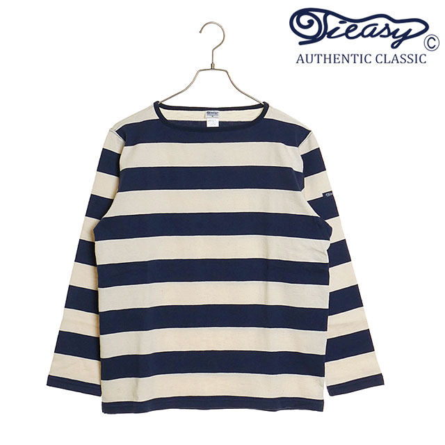 tシャツ 「 Tieasy 」 HDCS BOATNECK BASQUE SHIRT / ボートネックバスクTシャツ レディース TIEASY ティージー Tieasy メンズ HDCS ボートネックバスク