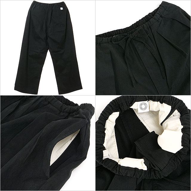 オーシバル ORCIVAL コットンナイロンバイオピーチイージーパンツ [OR-E0282-CNB FW25] COTTON NYLON BIO PEACH EASY PANTS メンズ・レディース ボトムス ロングパンツ 長ズボン BLACK 正規取扱店