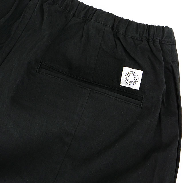 オーシバル ORCIVAL コットンナイロンバイオピーチイージーパンツ [OR-E0282-CNB FW25] COTTON NYLON BIO PEACH EASY PANTS メンズ・レディース ボトムス ロングパンツ 長ズボン BLACK 正規取扱店
