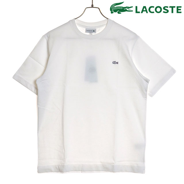 ̵ۥ饳 LACOSTE  ȥ饤󥯥å롼ͥåT [TH5582-99 SS24] TH5582-99 ȥåץ Ⱦµ WHITE-001 ڥ᡼