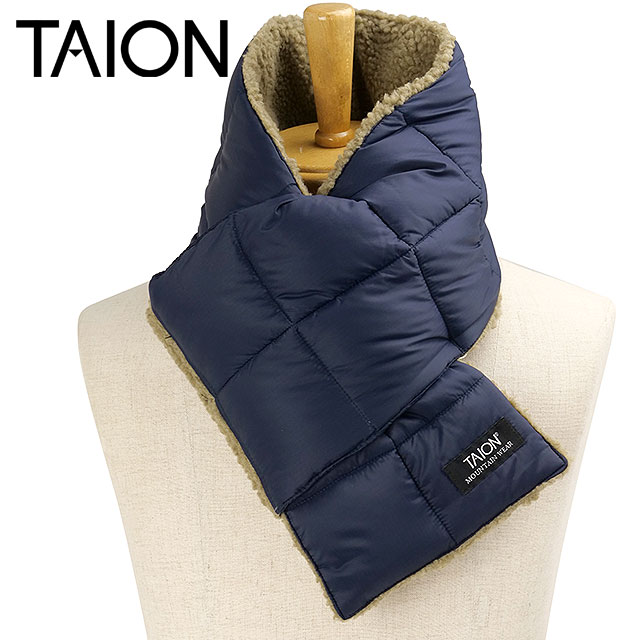 タイオン TAION マウンテン リバーシブル ダウン×ボアスカーフ [TAION