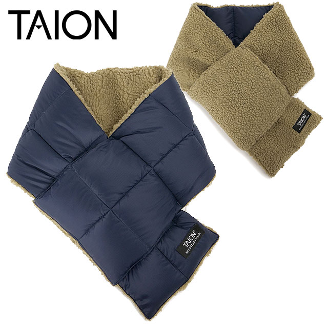 タイオン TAION マウンテン リバーシブル ダウン×ボアスカーフ [TAION