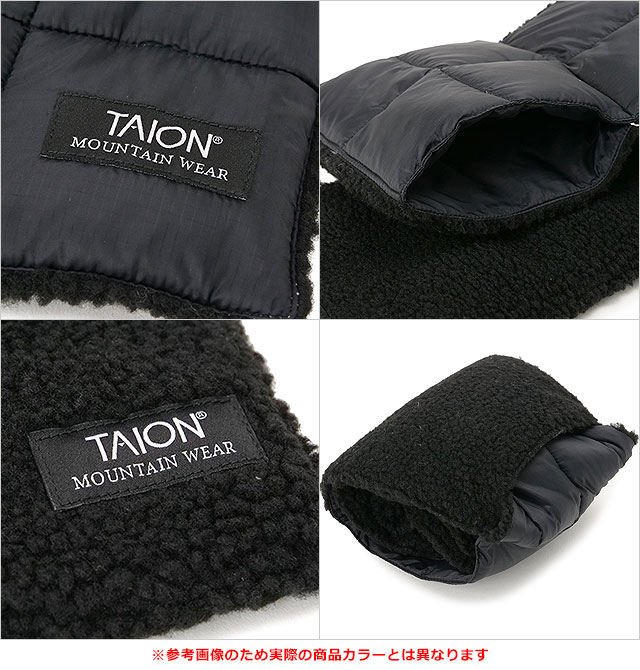 タイオン TAION マウンテン リバーシブル ダウン×ボアスカーフ [TAION