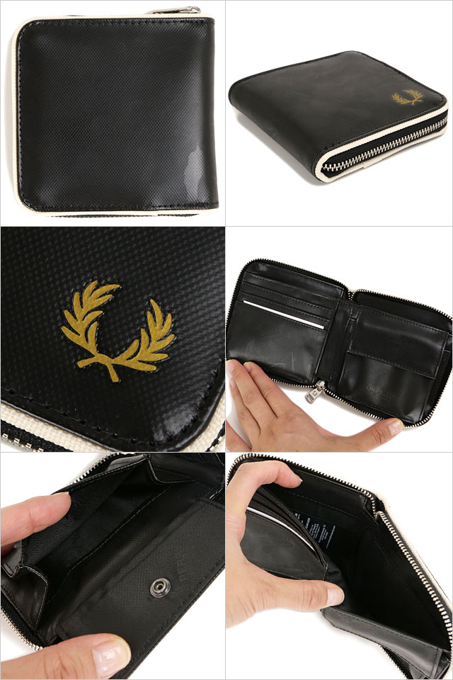 フレッドペリー FRED PERRY クラシックジップアラウンドウォレット