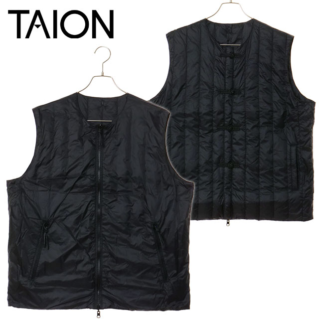 リバーシブル taion ダウンベスト TAION タイオン 別注 ヴァーチカル