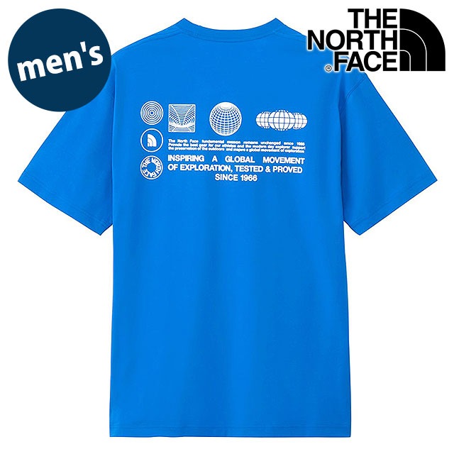 15OFFSALEۥΡե THE NORTH FACE 硼ȥ꡼֥եåɥ饤֥åɥåȥƥ [NT32550-HB] S/S FD Globe Grid Cotton Tee  TNF ȥåץ ȾµT ۴® ҡ֥롼 ڥ᡼ 谷Źts