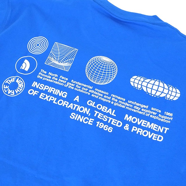 15OFFSALEۥΡե THE NORTH FACE 硼ȥ꡼֥եåɥ饤֥åɥåȥƥ [NT32550-HB] S/S FD Globe Grid Cotton Tee  TNF ȥåץ ȾµT ۴® ҡ֥롼 ڥ᡼ 谷Źts