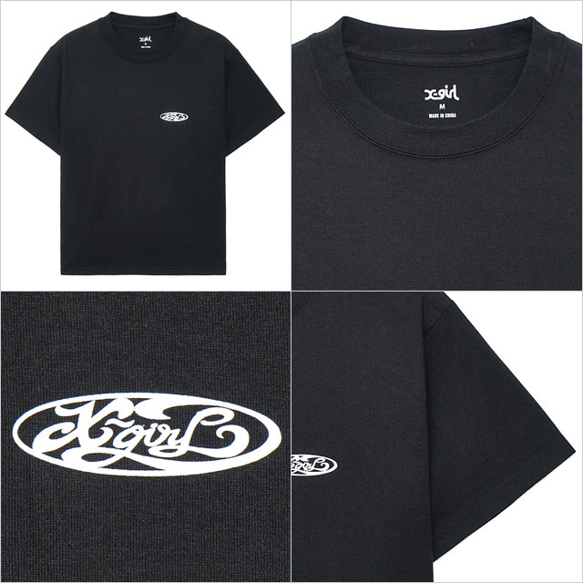 å X-girl 󥸥 硼ȥ꡼T [105252011036 SU25] ANGEL LOGO S/S TEE ǥ ȥåץ Ⱦµ xgirl BLACK ֥å  ڥ᡼ 谷Ź