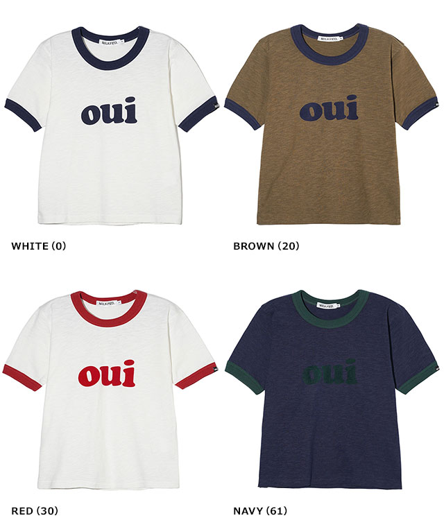 ̵ۥߥ륯ե MILKFED. ǥ   ѥ 硼ȥ꡼ 󥬡T [103242011007 SU24] OUI SLAB COMPACT S/S RINGER TEE ȥåץ Ⱦµ ȥ륨å ڥ᡼