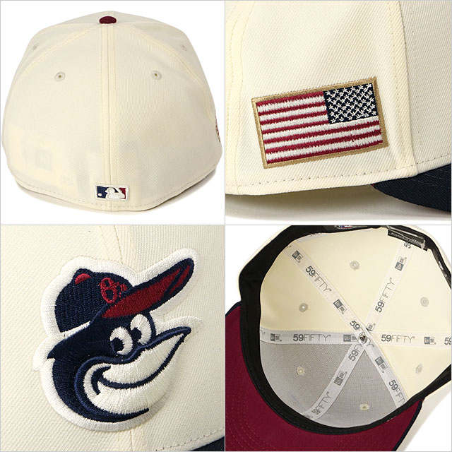 美品 ボルティモア・オリオールズ×ニューエラ キャップ 帽子 ベースボール ニューエラ NEWERA キャップ ボルティモア・オリオールズ