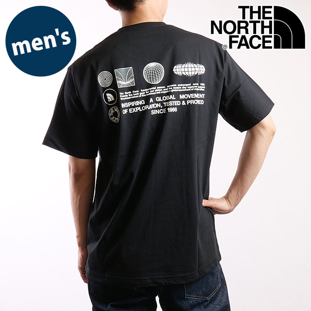 Ρե THE NORTH FACE 硼ȥ꡼֥եåɥ饤֥åɥåȥƥ [NT32550-K SS25] S/S FD Globe Grid Cotton Tee  TNF ȥɥ ȥåץ ȾµT ۴® ֥å ڥ᡼ 谷Ź