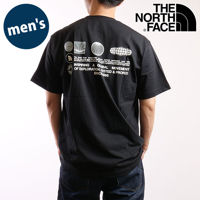 Ρե THE NORTH FACE 硼ȥ꡼֥եåɥ饤֥åɥåȥƥ [NT32550-K SS25] S/S FD Globe Grid Cotton Tee  TNF ȥɥ ȥåץ ȾµT ۴® ֥å ڥ᡼ 谷Ź