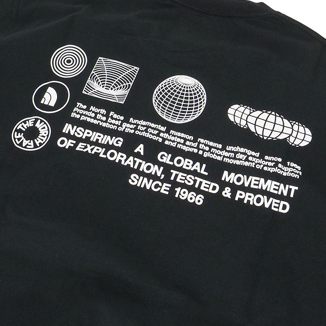 Ρե THE NORTH FACE 硼ȥ꡼֥եåɥ饤֥åɥåȥƥ [NT32550-K SS25] S/S FD Globe Grid Cotton Tee  TNF ȥɥ ȥåץ ȾµT ۴® ֥å ڥ᡼ 谷Ź