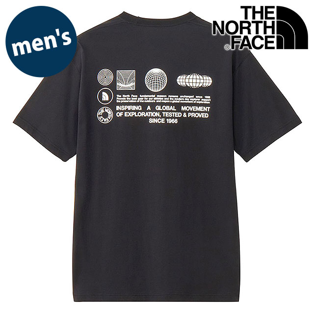 Ρե THE NORTH FACE 硼ȥ꡼֥եåɥ饤֥åɥåȥƥ [NT32550-K SS25] S/S FD Globe Grid Cotton Tee  TNF ȥɥ ȥåץ ȾµT ۴® ֥å ڥ᡼ 谷Ź
