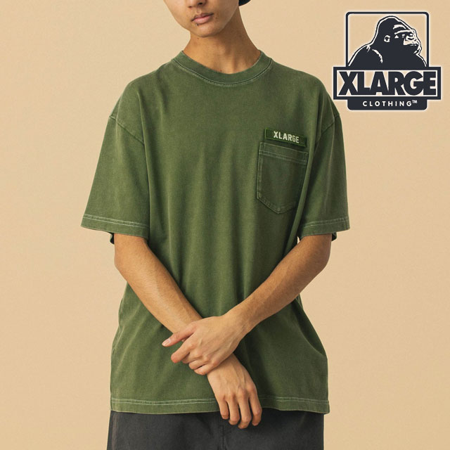 エクストララージ XLARGE ミリタリー ポケットショートスリーブTシャツ