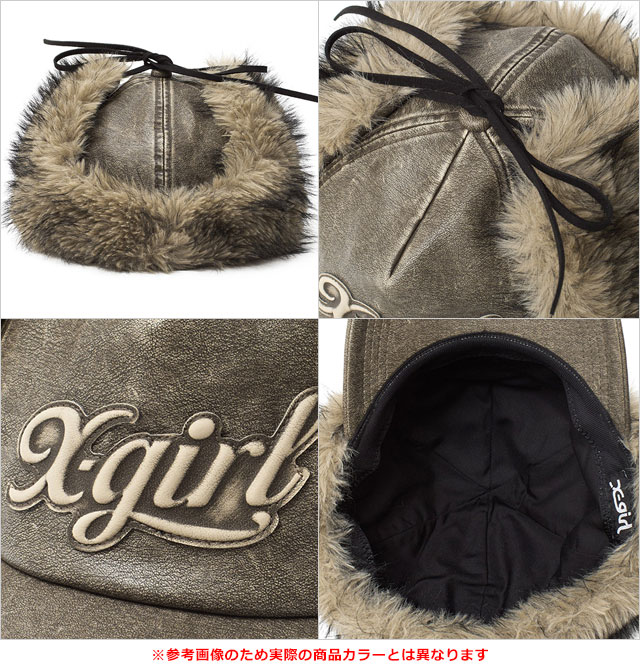 エックスガール X-girl ロゴ イヤーフラップキャップ [105254051001