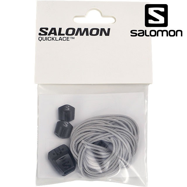 SALOMON å졼å 21å [L47379400 SS25] QUICKLACE KIT Quicklaceѥ塼졼 򴹥ѡ 塼ʪ Silver/Black/Black ڥ᡼ 谷Ź