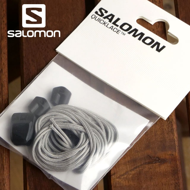  SALOMON å졼å 21å [L47379400 SS25] QUICKLACE KIT Quicklaceѥ塼졼 򴹥ѡ 塼ʪ Silver/Black/Black ڥ᡼ 谷Ź